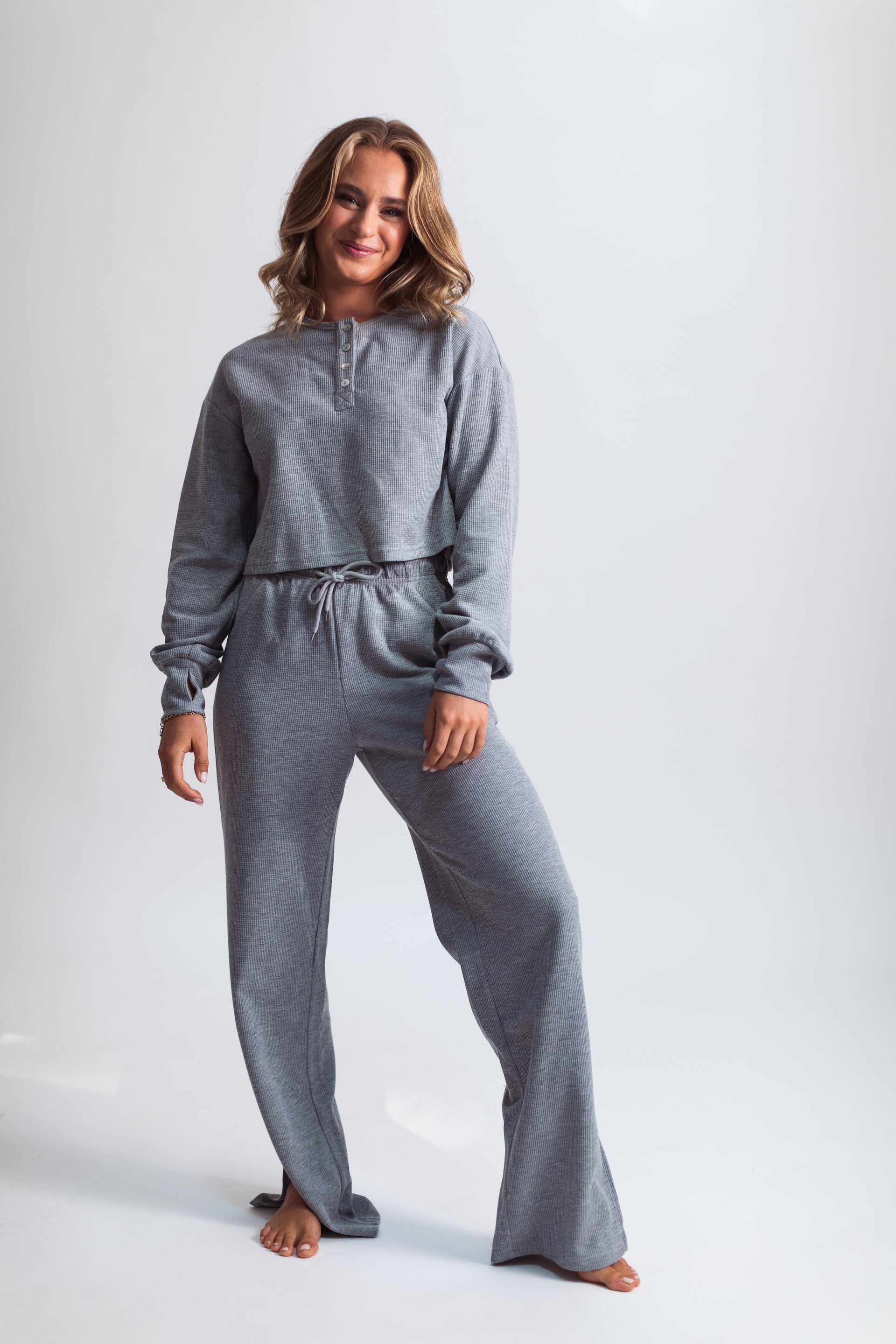 Recycled Waffle Jogger Set in Onyx – Waverles