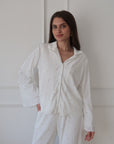 Emilia Pearly Pant Set in Dove
