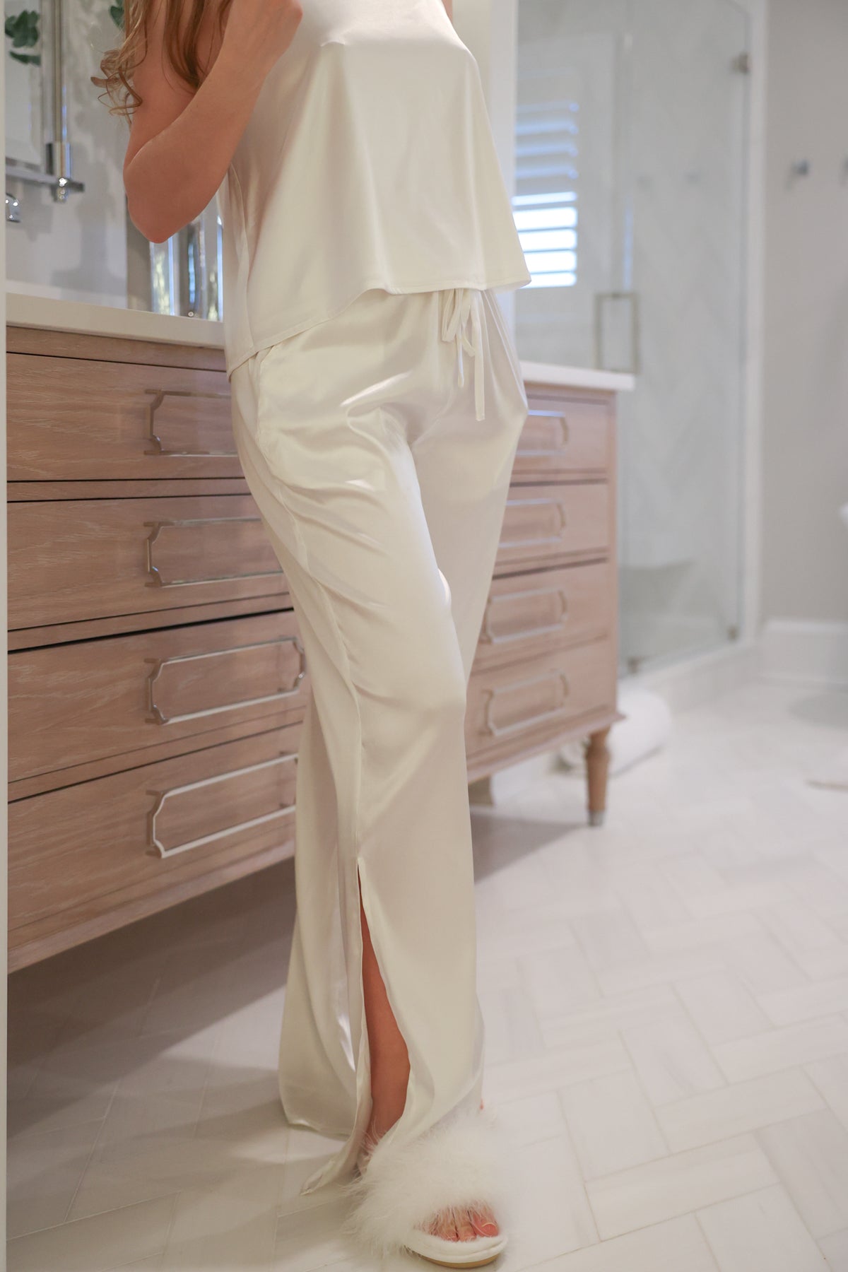 Tying The Knot Pant Set in Dove