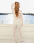 LWL x WVL Lace Pant Set in Dove